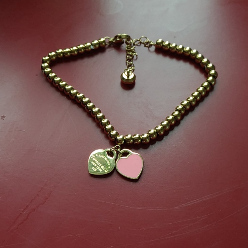 Adjustable Gold plated Tiffany bracelet